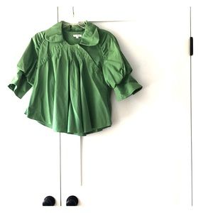 Green boho top